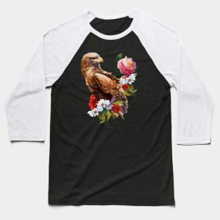 Wonderful eagle with flowers Baseball T-Shirt